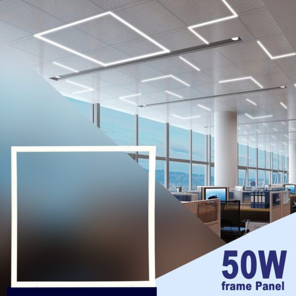 50W LED Frame Panel - 600x600 - Recessed - Cool White 6500k