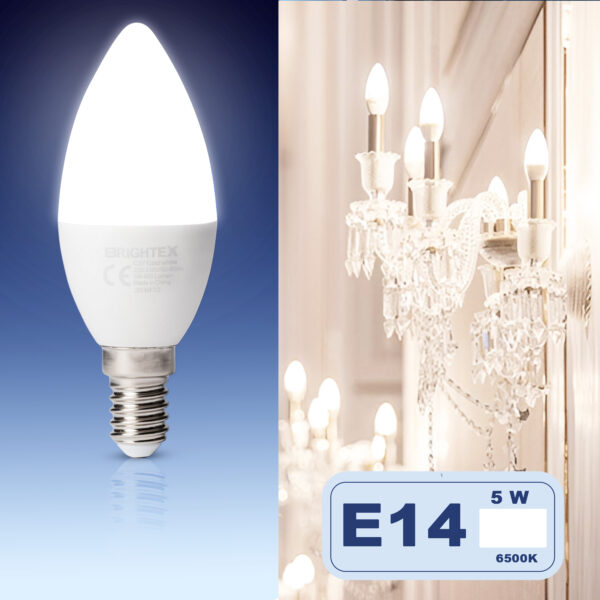 Brightex LED Bulb E14, 5W, Cool White
