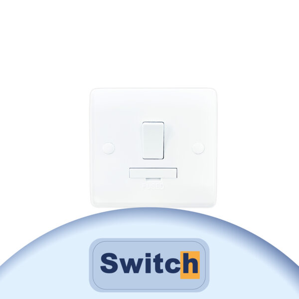 13A Fused Unit Double Pole Switch | High-Quality Electrical Fused Spur | Durable & Safe