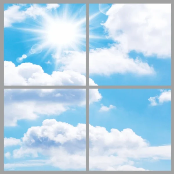 48W LED Sky Panel - 600x600 - Square - Recessed 6500k, Set of 4 ,Flat