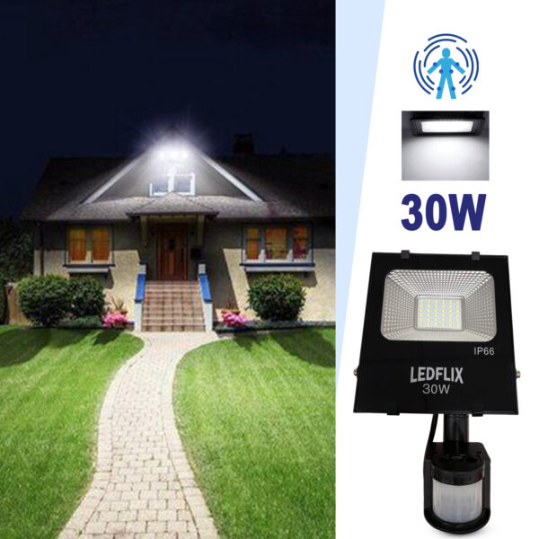 30W LED Foodlight - with sensor-Cool White 6500k
