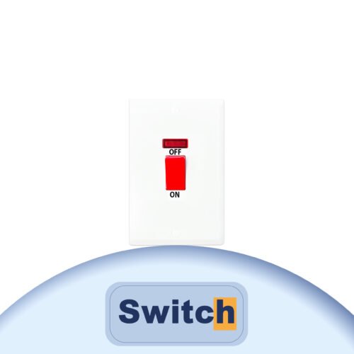 45A DP switch with neon tall plate
