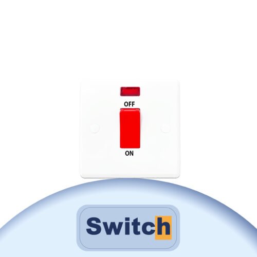 45A DP switch with neon - curve