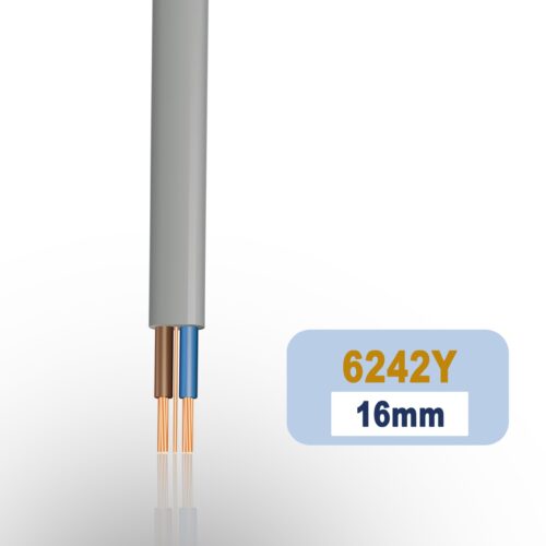 Twin and Earth Cable 6242Y - Gray Cable 16mm - 50m