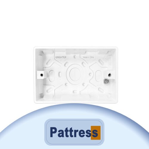 25mm 2 gang pattress box