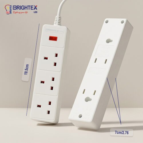 Extension Sockets | 2 Meters | Available in 3 Gang & 4 Gang